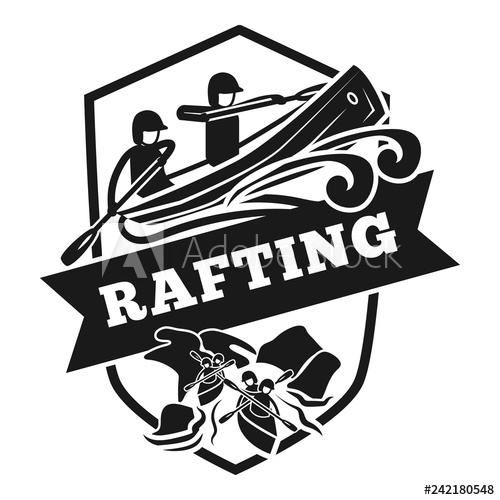 500x500 Rafting Logo Simple Illustration Of Rafting Vector Logo For Web