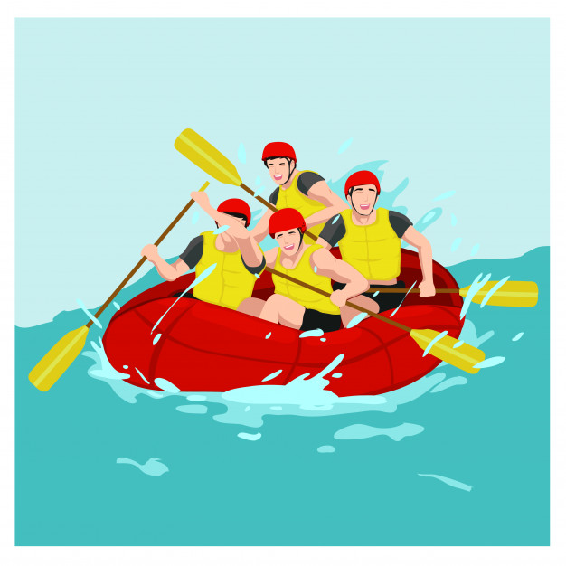 Rafting Vector At Collection Of Rafting Vector Free