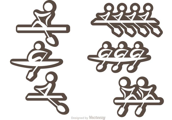 700x490 People On River Rafting Vector