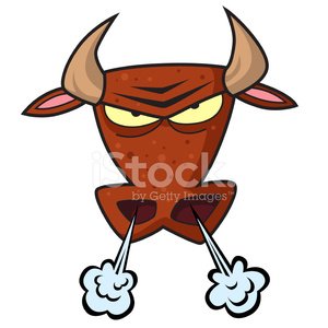 300x300 Mad Bull Head Stock Vectors