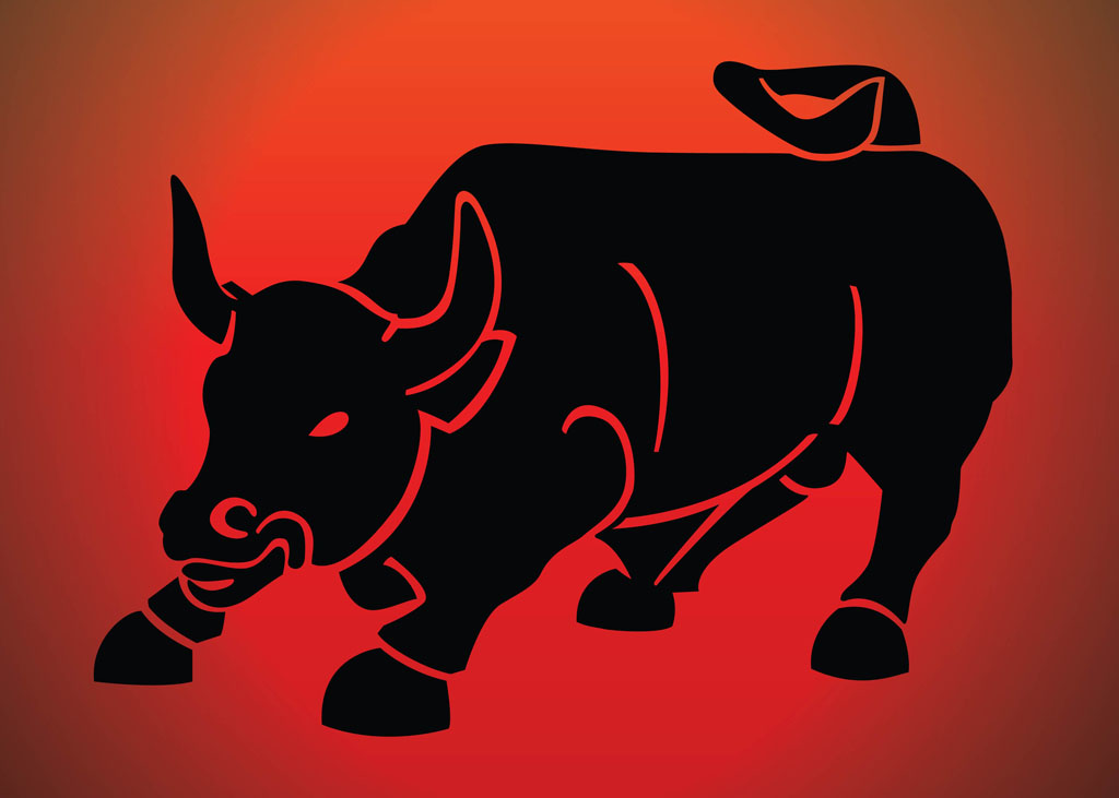 1024x731 Raging Bull Vector Art Graphics