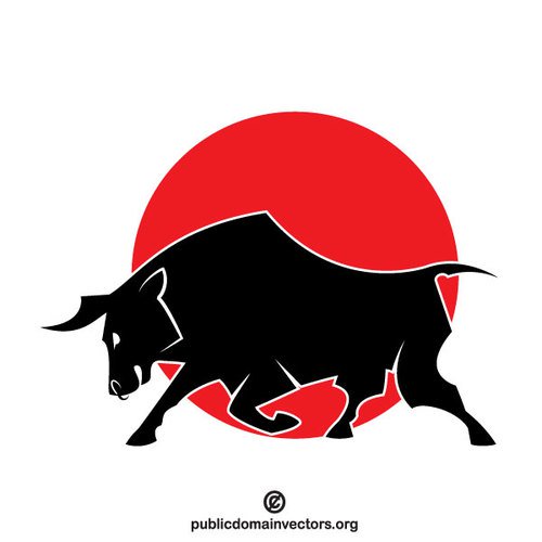 500x500 Raging Bull Clip Art