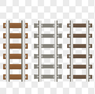 302x300 Hand Painted Railway Track Vector Material Graphics Images