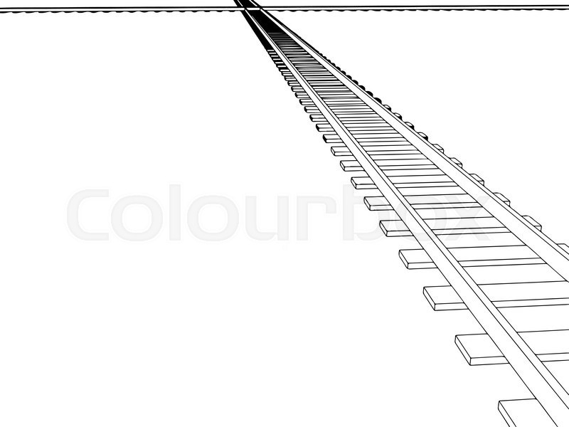 800x600 Vector Railway, Railroad Track Stock Vector Colourbox