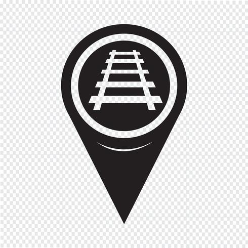 490x490 Map Pointer Railway Track Icon