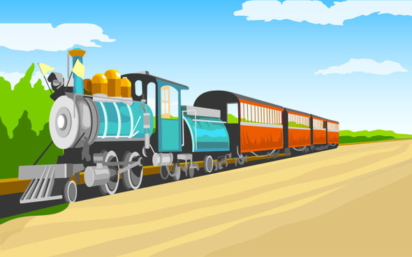 590x368 Train Vector Free Vector Download