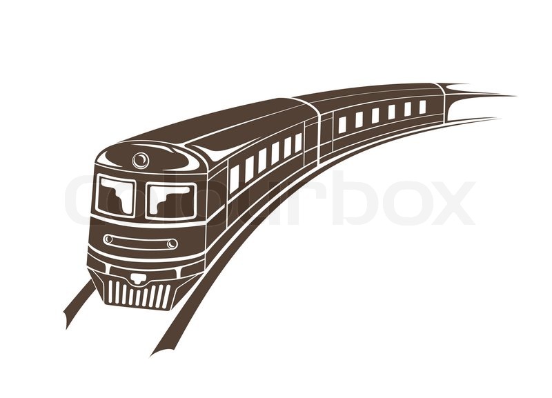 800x577 Modern Train Simple Vector Stock Vector Colourbox