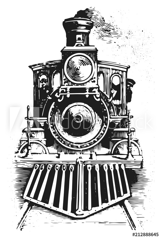 677x1000 Photo Art Print Steam Locomotive Railway