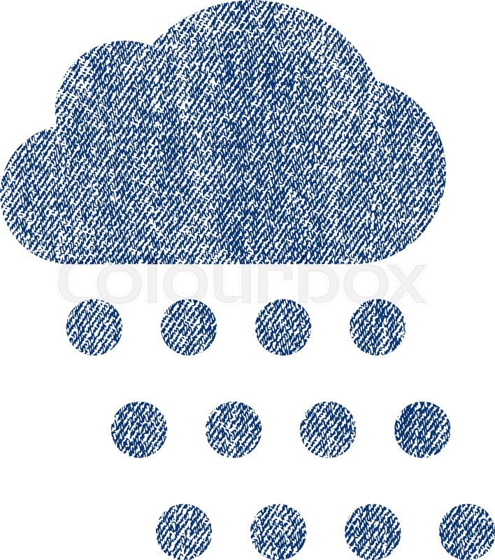 708x800 Rain Cloud Vector Textured Icon For Stock Vector Colourbox