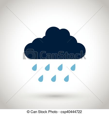 450x470 Rain Cloud Vector Illustration