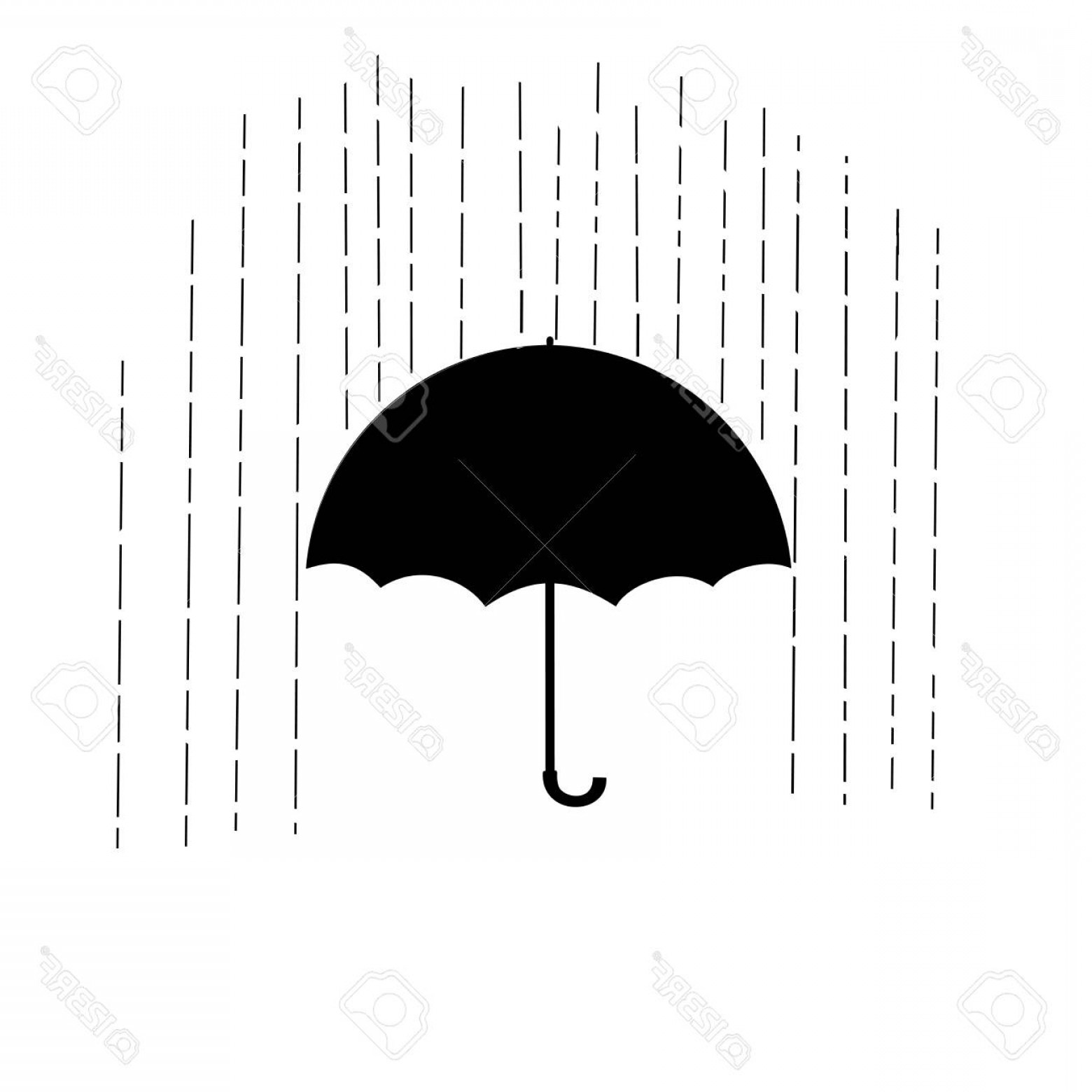 1560x1560 Rain Black And White Vector Catchsplace