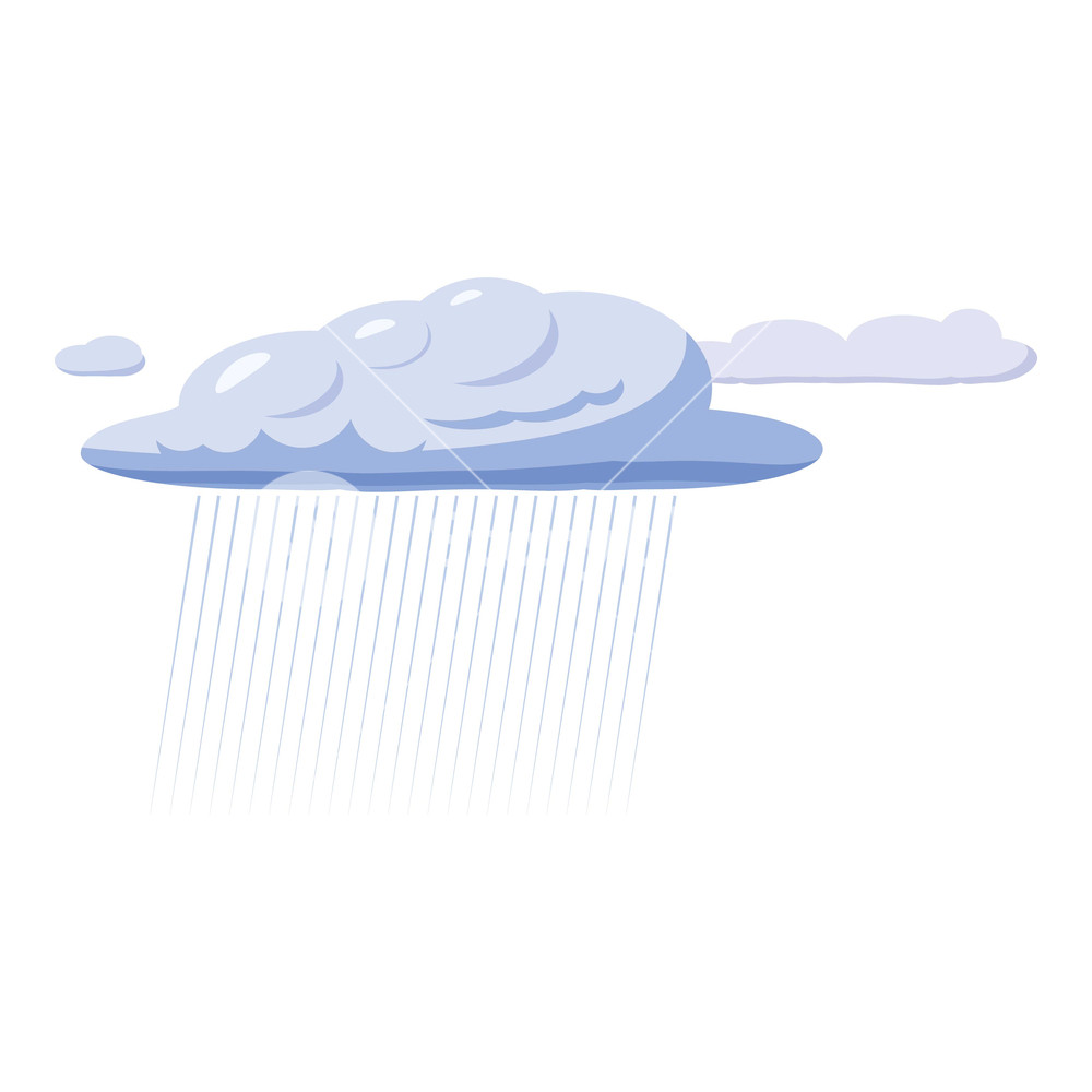 1000x1000 Heavy Ran Cartoon Llustration Of Heavy Rain Vector Icon