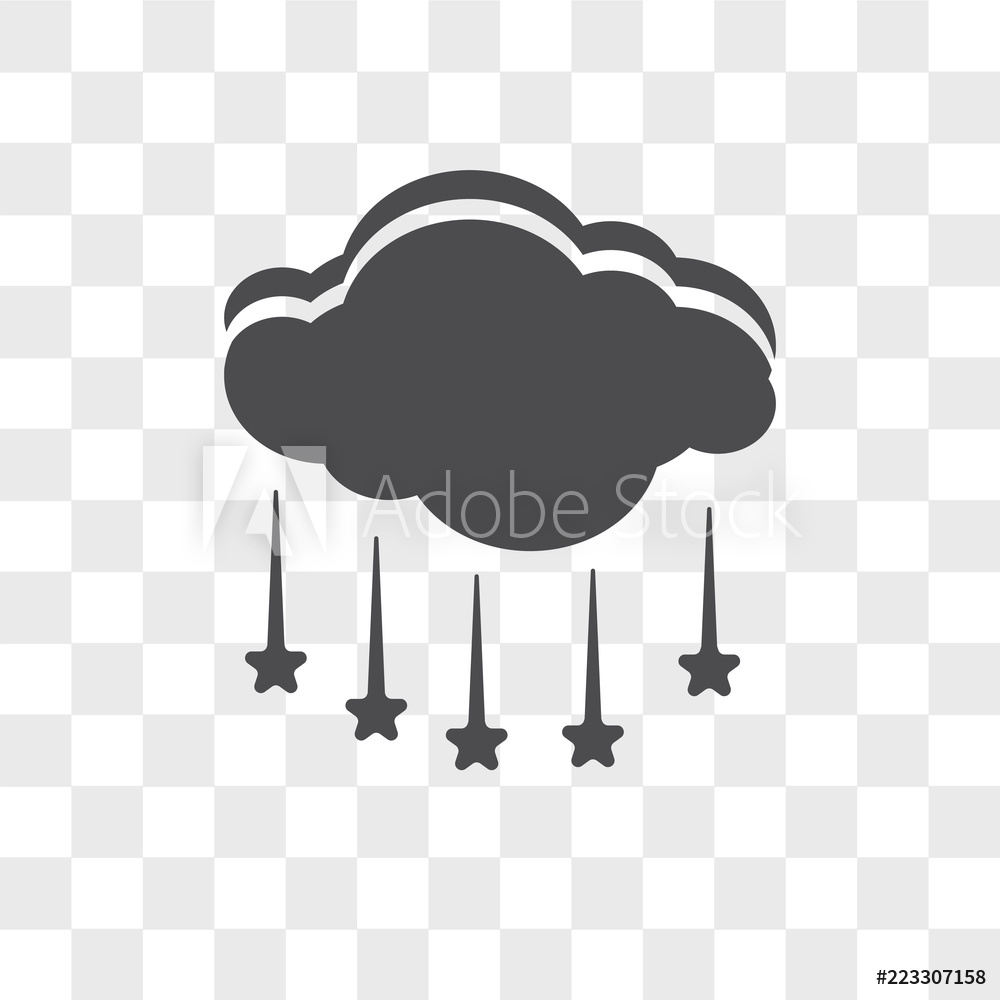 1000x1000 Photo Art Print Acid Rain Vector Icon Isolated On Transparent