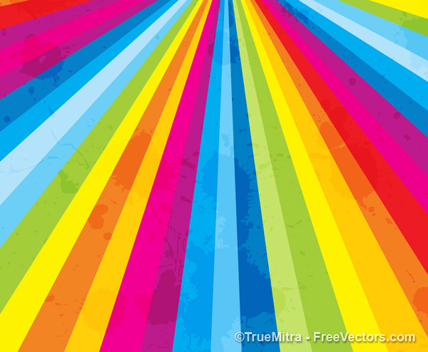 600x494 Download Free Rainbow Background Vector Illustration