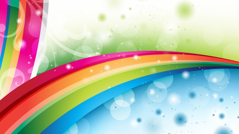 800x450 Rainbow Abstract Background Vector Pictures