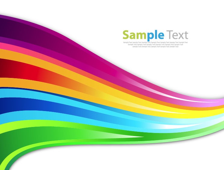 744x565 Abstract Colorful Rainbow Background Vector Illustration Free