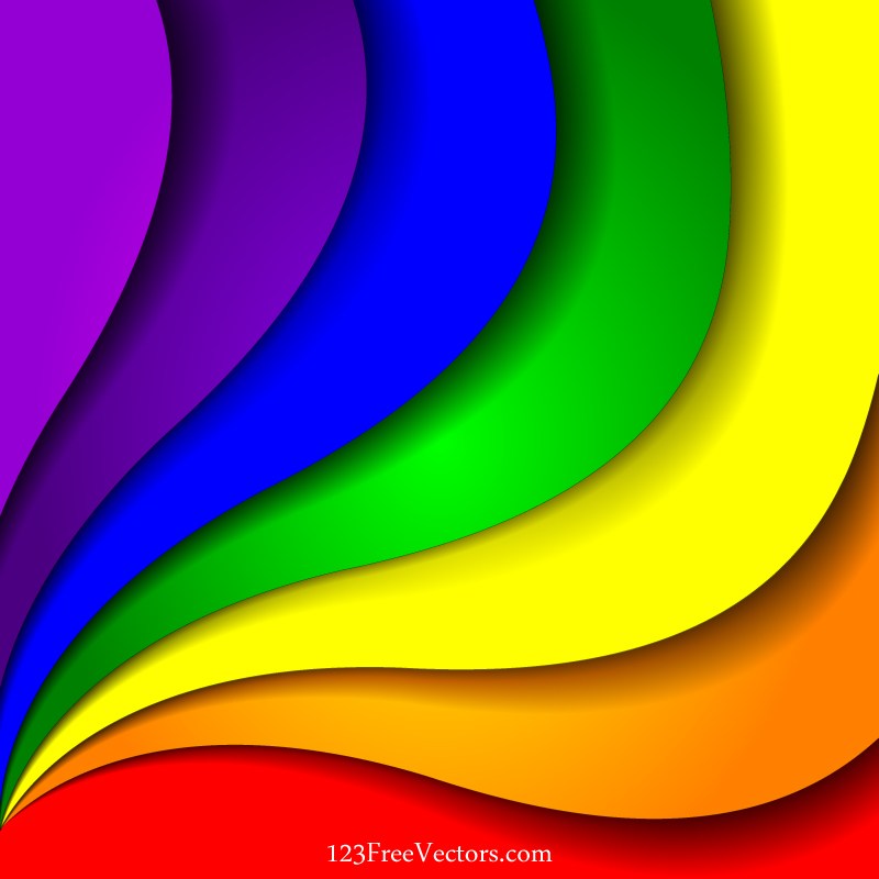 800x800 Colorful Rainbow Background Vector Illustration