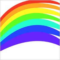 200x200 Rainbow Clip Art Vector Clip