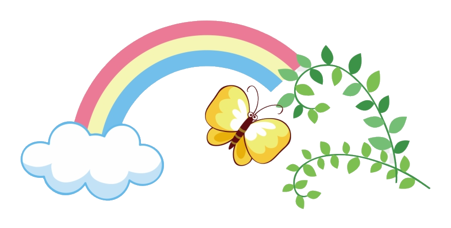 880x446 Butterfly Rainbow Clipart Text Borboleta Vector Transparent Png