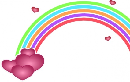425x269 Free Download Of Valentine Rainbow Clip Art Vector Graphic
