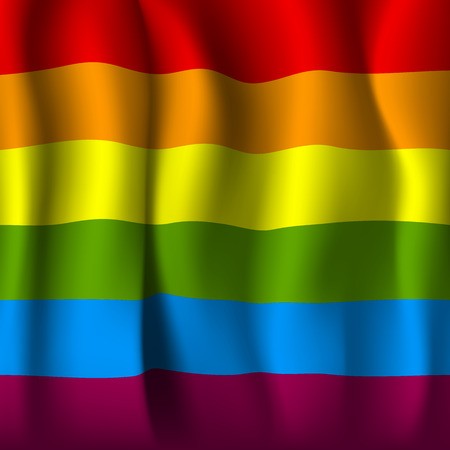 450x450 Realistic Rainbow Flag Vector Illustration Royalty Free Vector