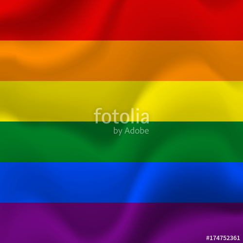 500x500 Lgbt Pride Flag Rainbow Flag Vector Illustration Stock Image