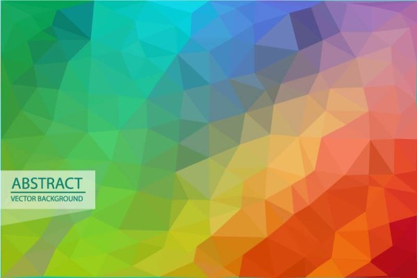 600x400 Abstract Triangles Background Modern Design Rainbow Gradient