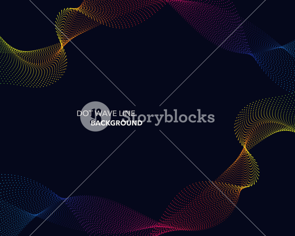 1000x800 Elegant Abstract Vector Spectrum Rainbow Gradient Wave Dot Line