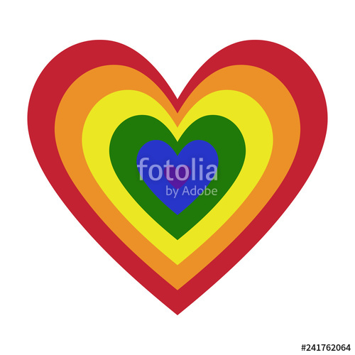 500x500 Rainbow Heart