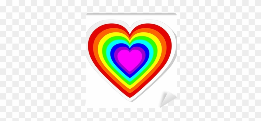 840x389 Rainbow Heart Vector