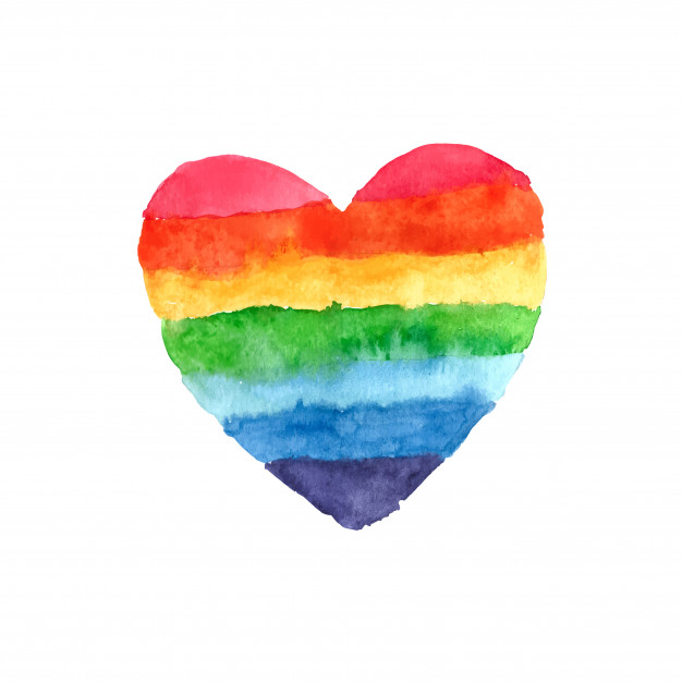626x626 Rainbow Heart Vector Premium Download