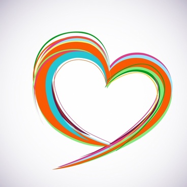368x368 Rainbow Heart Free Vector Download