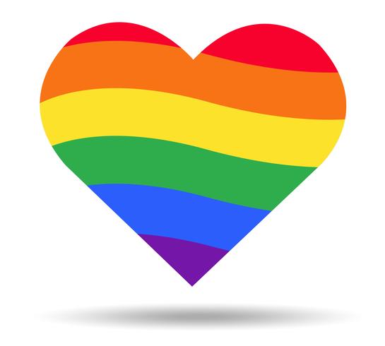 545x490 Rainbow Flag Lgbt Symbol On Heart