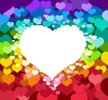 450x418 Love Rainbow Heart