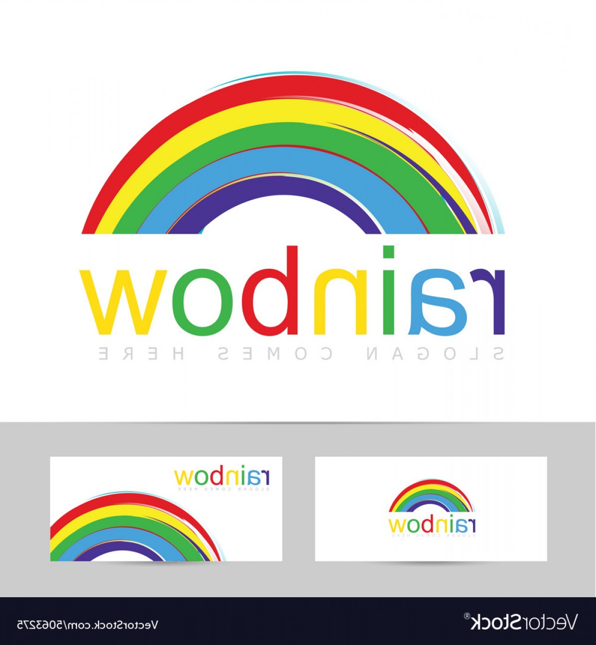 1197x1296 Rainbow Brush Stroke Colorful Logo Vector Soidergi
