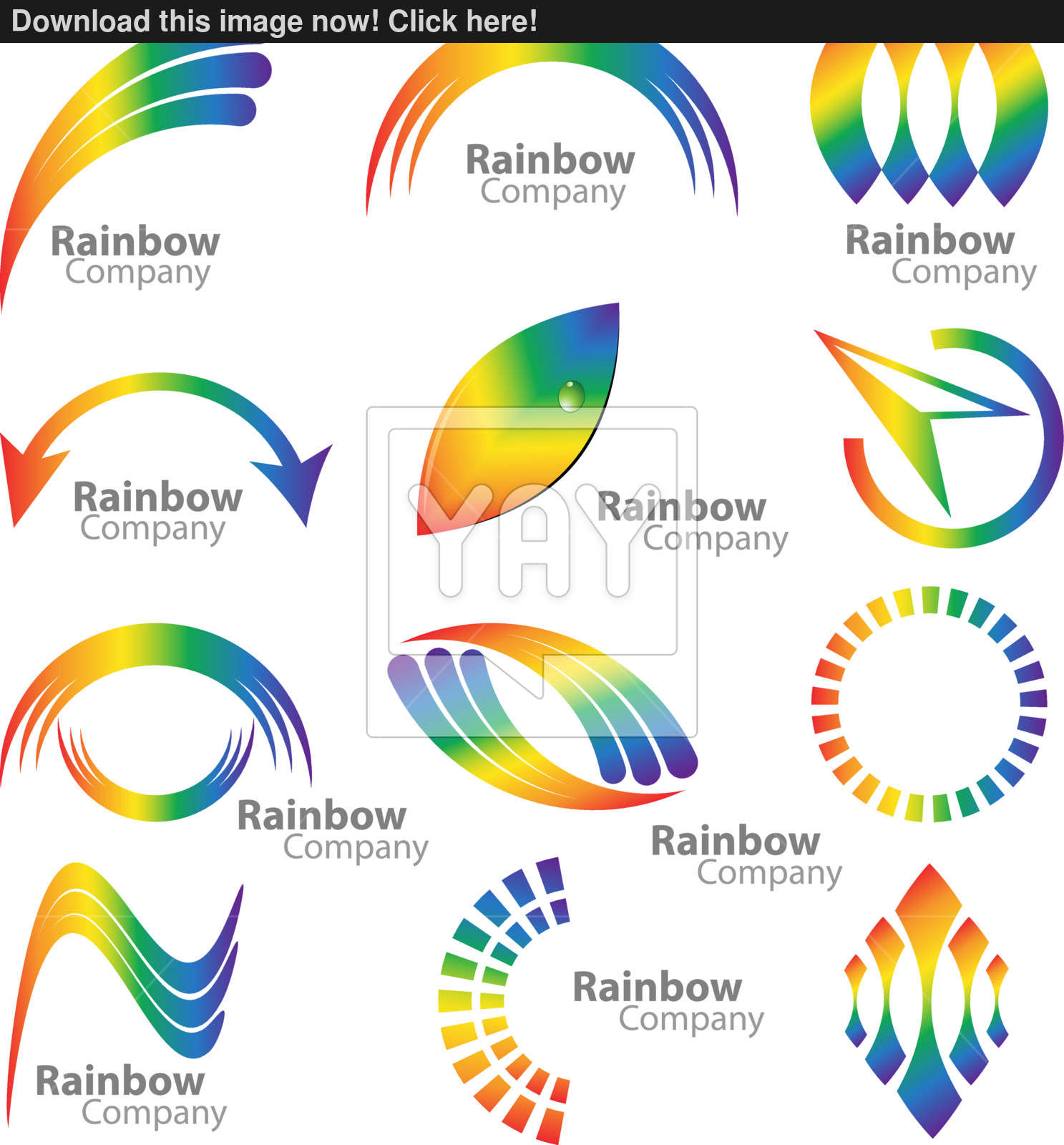 1487x1600 Rainbow Logo Vector Collection Vector