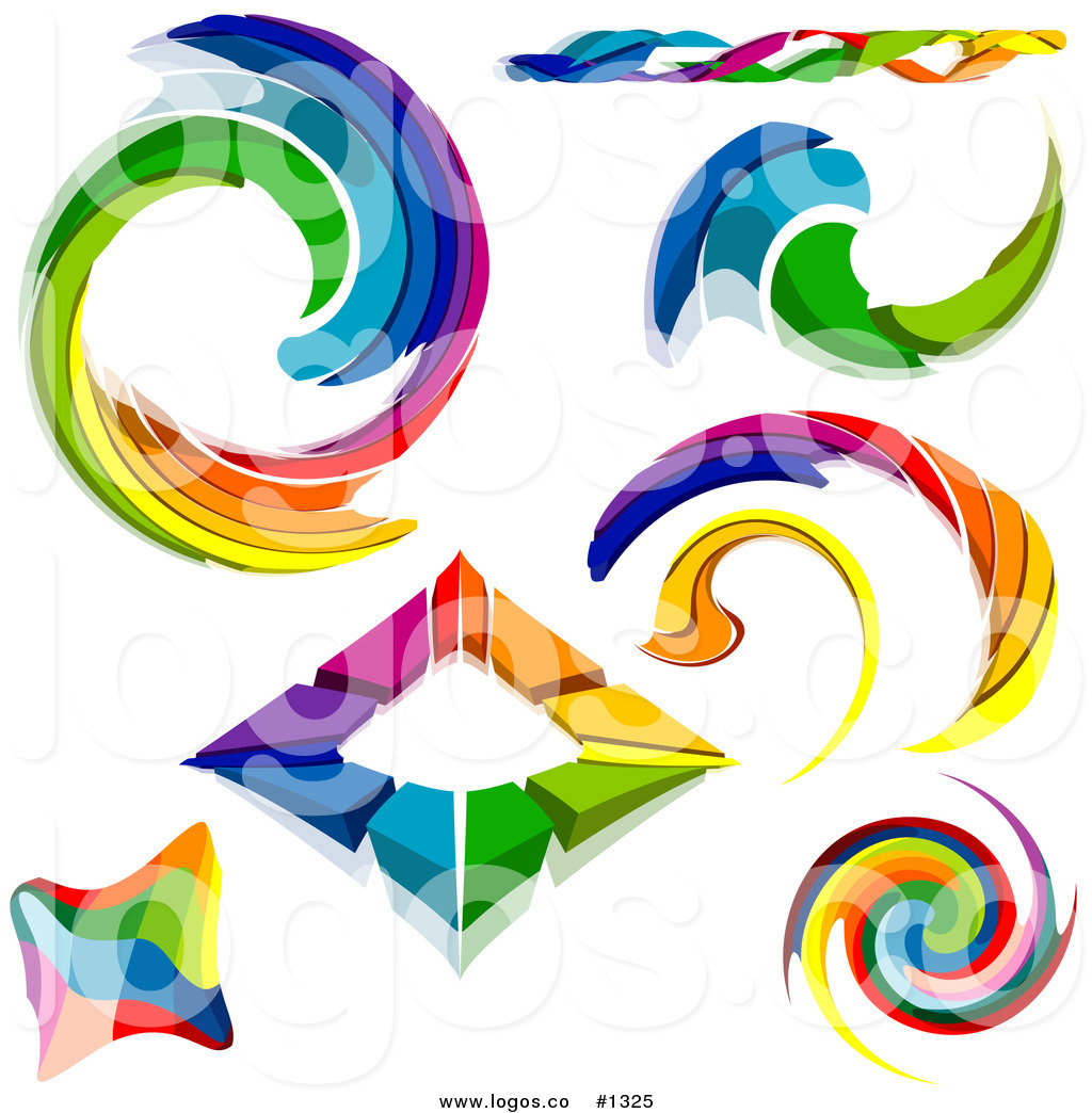 1024x1044 Royalty Free Colorful Rainbow Vector Logos