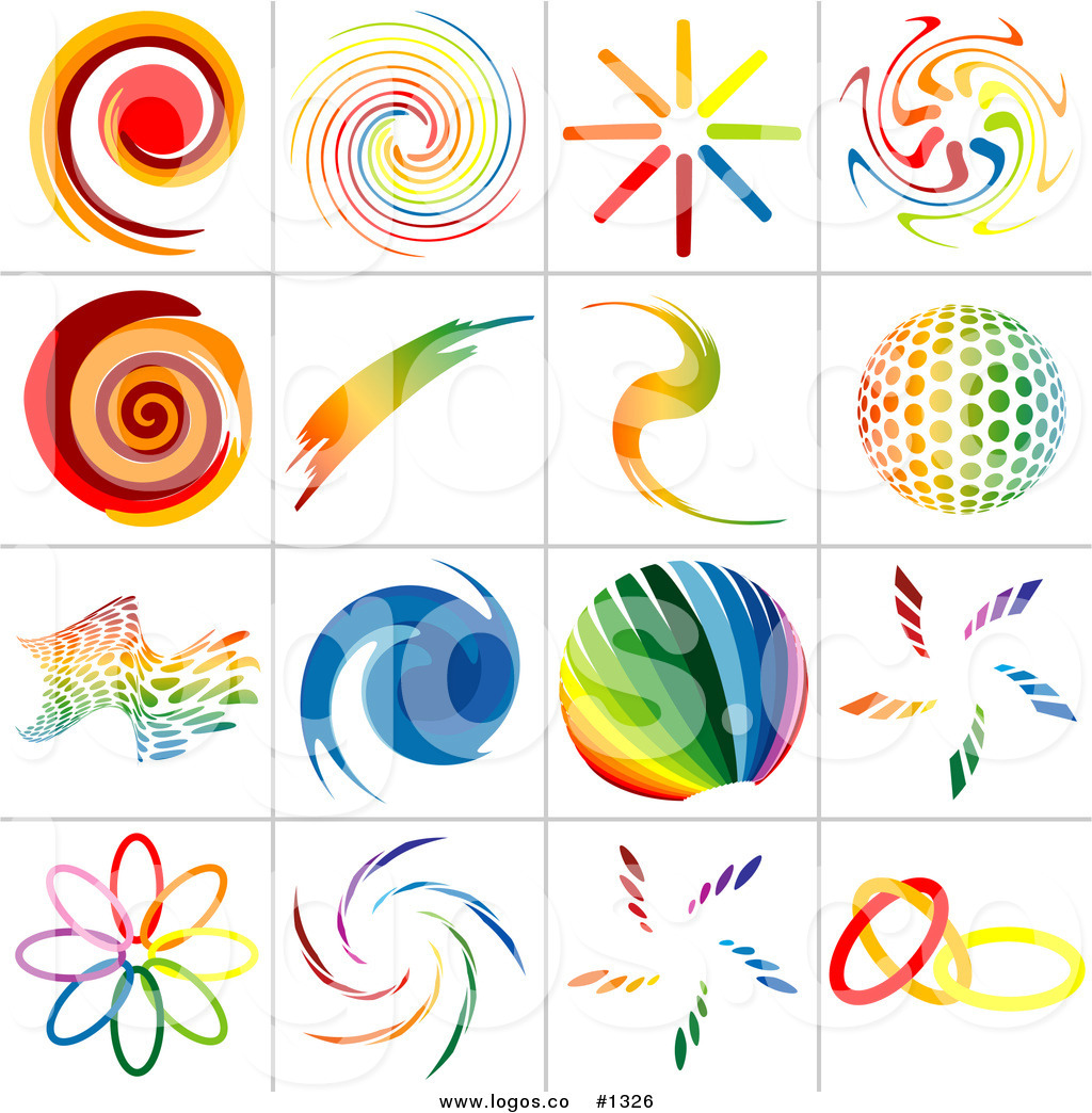 1024x1044 Royalty Free Colorful Rainbow Vector Logos