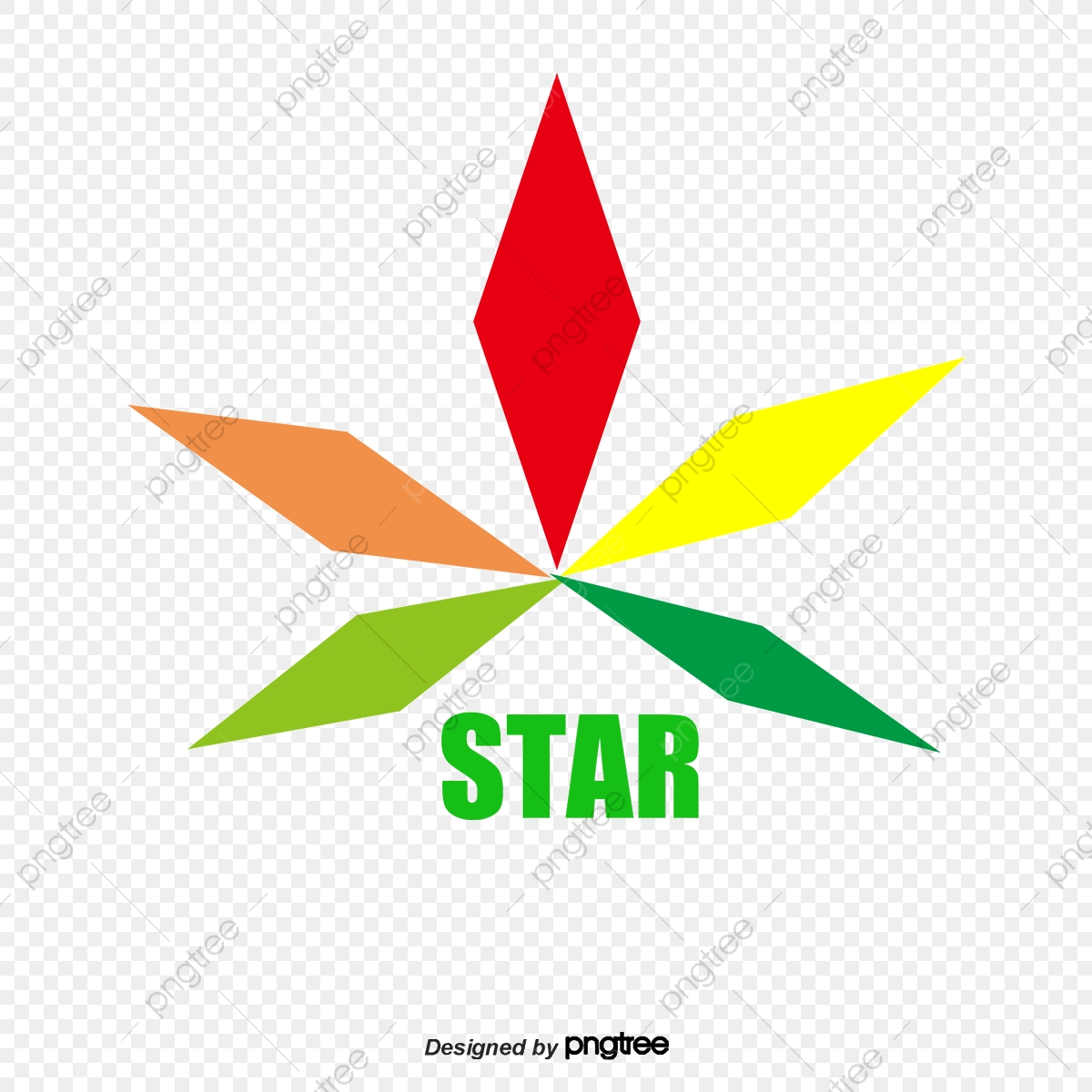 1200x1200 Star Logo Design Vector, Star Vector, Logo Vector, Rainbow Color