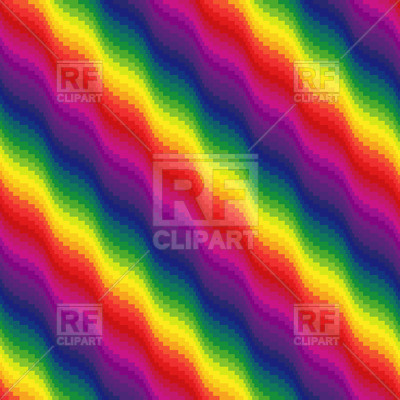 400x400 Multicolour Wavy Seamless Rainbow Pattern Vector Image