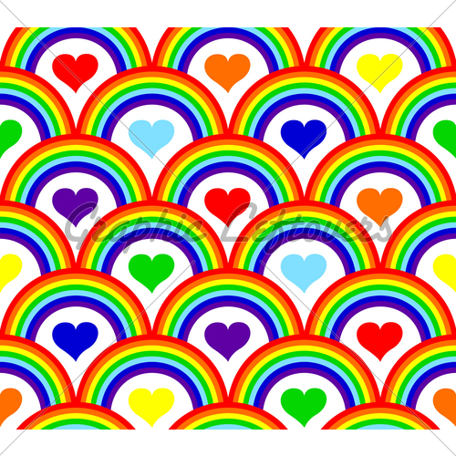 500x500 Vector Illustration Of A Seamless Rainbow Pattern Gl Stock Images