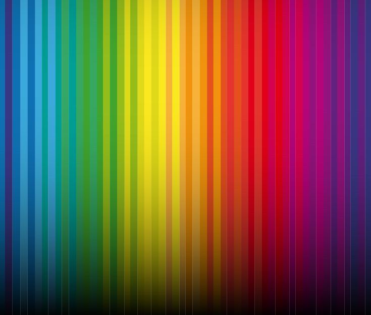 735x623 Abstract Rainbow Colorful Vertical Striped Pattern Vector