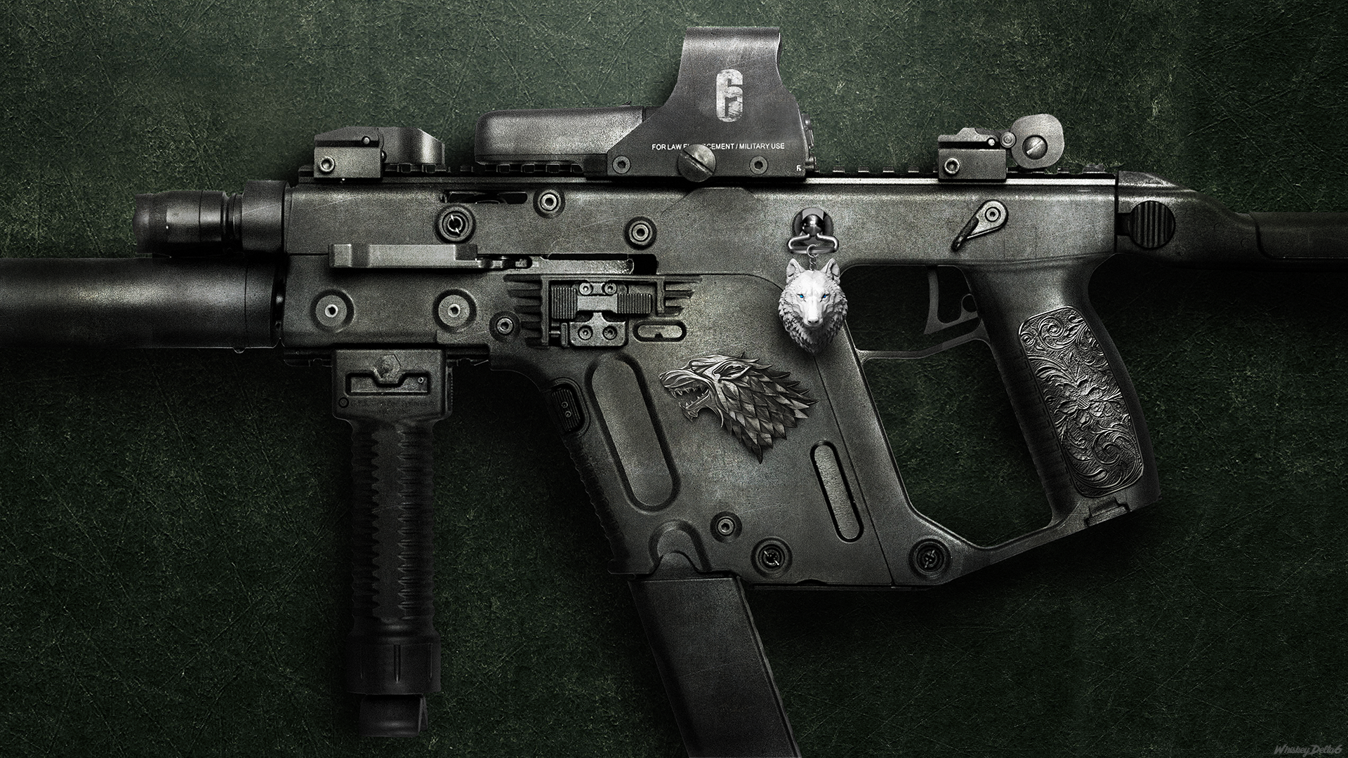 1920x1080 Made A Direwolf Inspired Vector Wallpaper