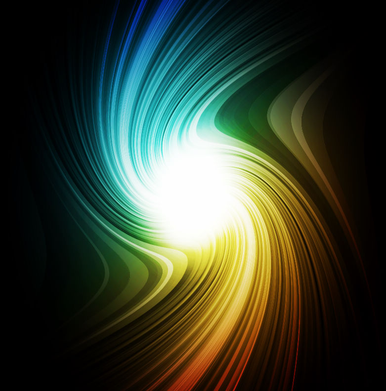 781x792 Rainbow Swirl Background