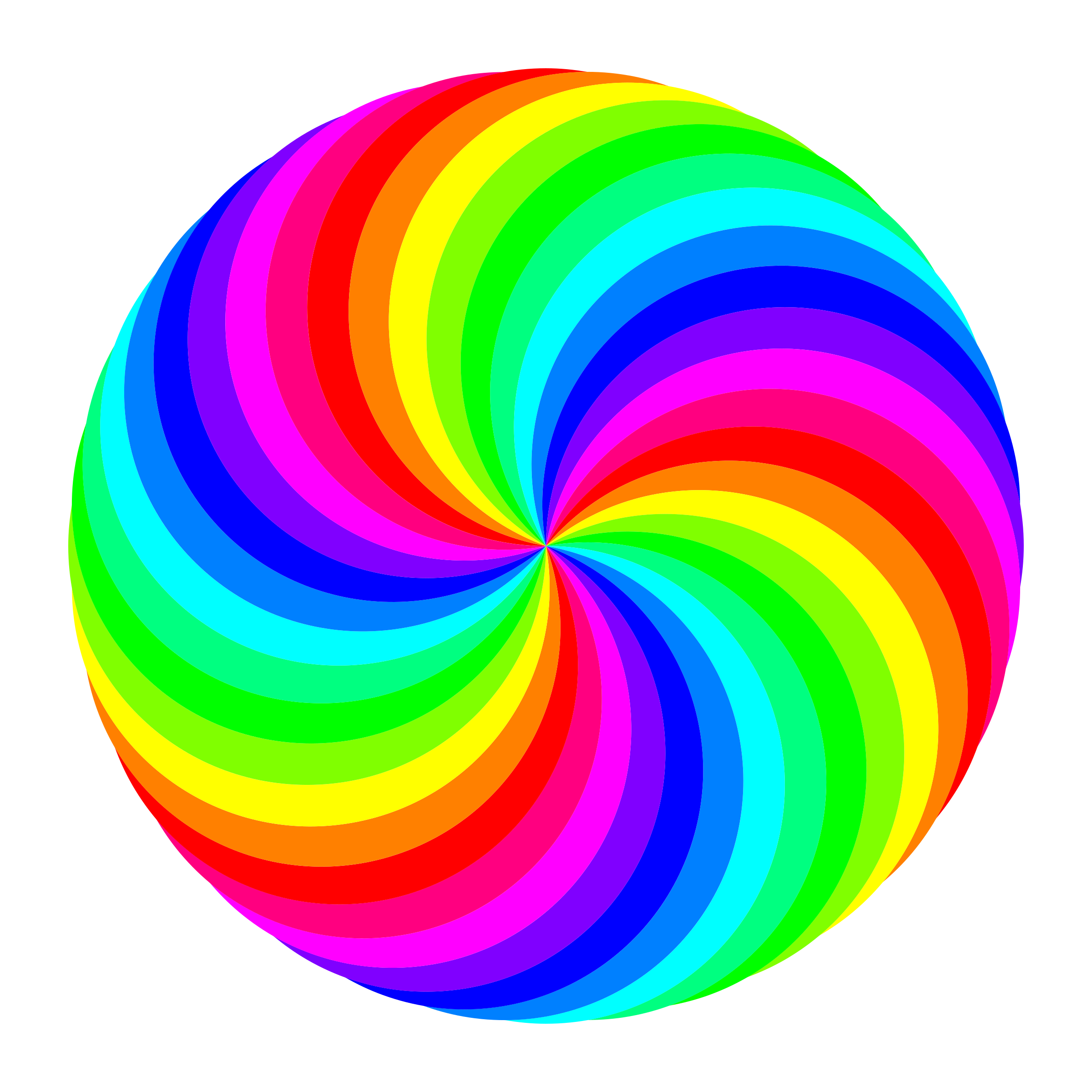 2400x2400 Rainbow Swirl Clipart