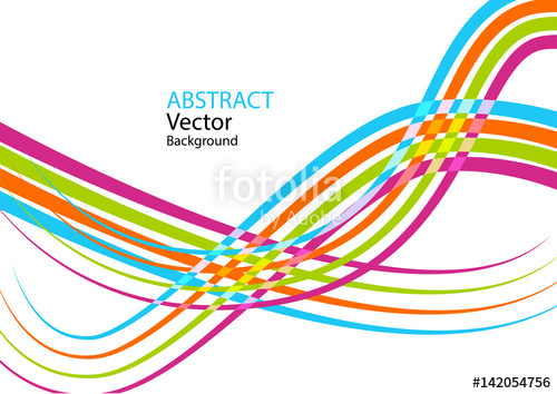500x354 Abstract Pink Green Orange Blue Line Wave Background Rainbow