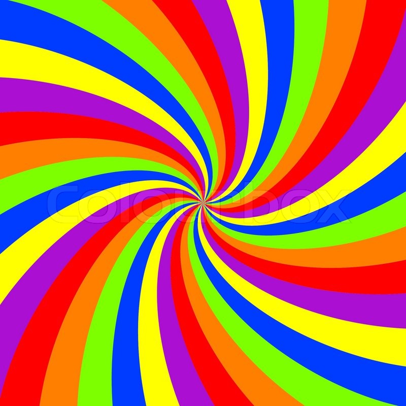 800x800 Rainbow Swirl Pattern, Abstract Vector Stock Vector Colourbox