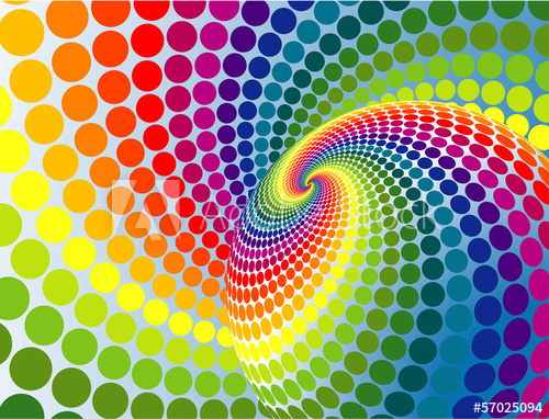 500x382 Rainbow Swirl Vector Background