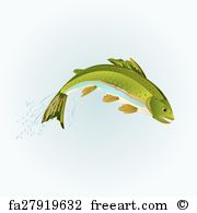 180x195 Free Art Print Of Rainbow Trout Rainbow Trout Vector Illustration