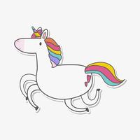 Rainbow Unicorn Free Vector Art 200x200 Rainbow Unicorn Free Vector Art